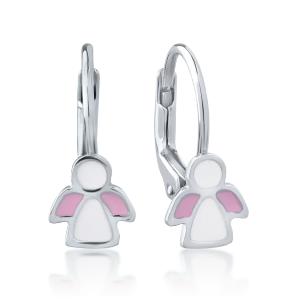 Cercei pentru copii din aur alb