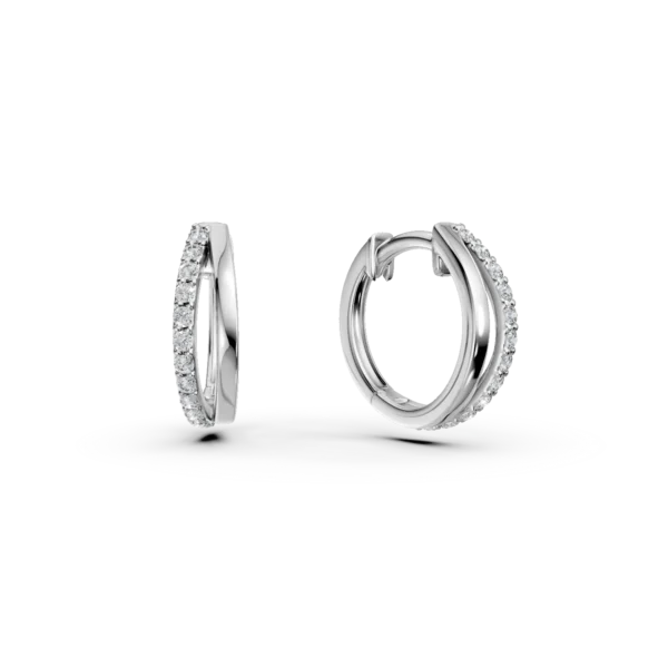 Cercei pentru copii din aur alb