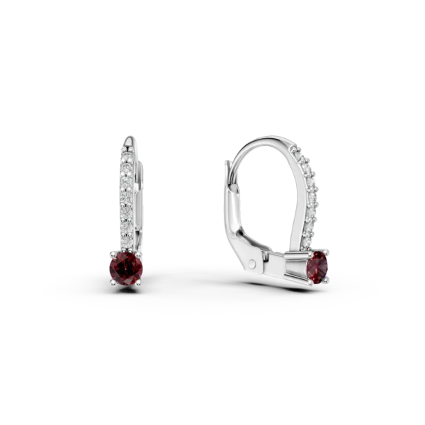 Cercei pentru copii din aur alb