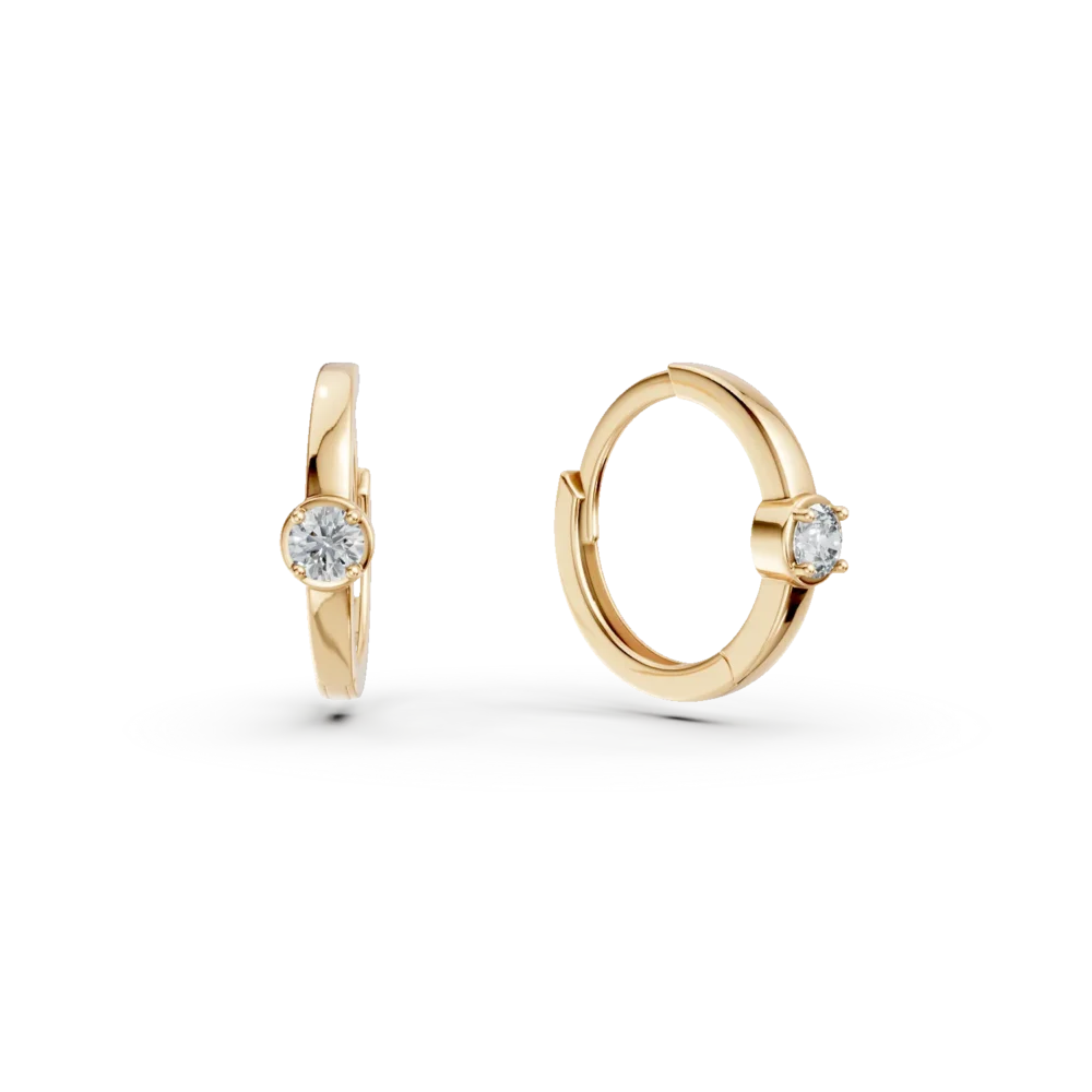 Cercei pentru copii din aur galben