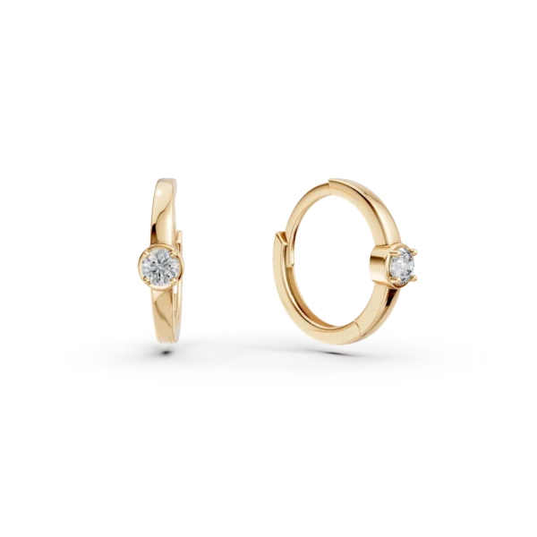 Cercei pentru copii din aur galben