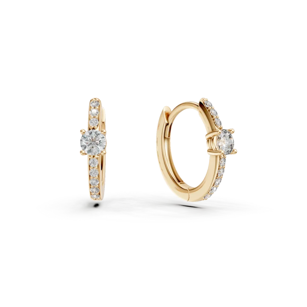 Cercei pentru copii din aur galben