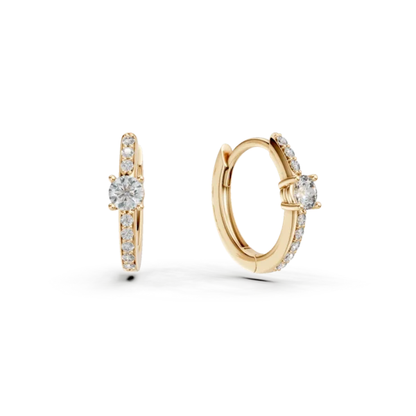 Cercei pentru copii din aur galben