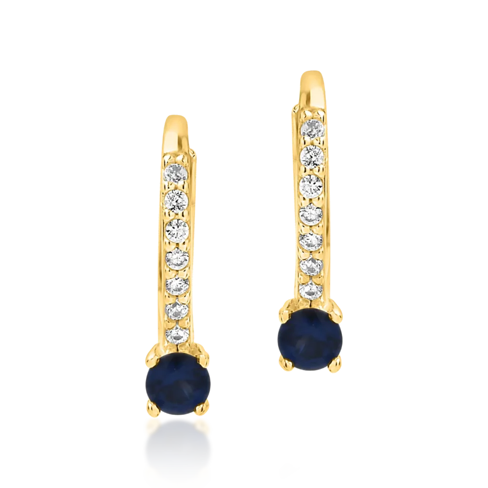 Cercei pentru copii din aur galben - imagine 2