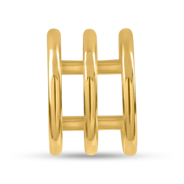 Cercel ear cuff din aur galben