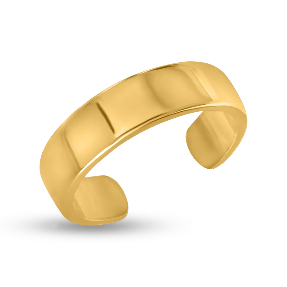 Cercel ear cuff din aur galben - imagine 2