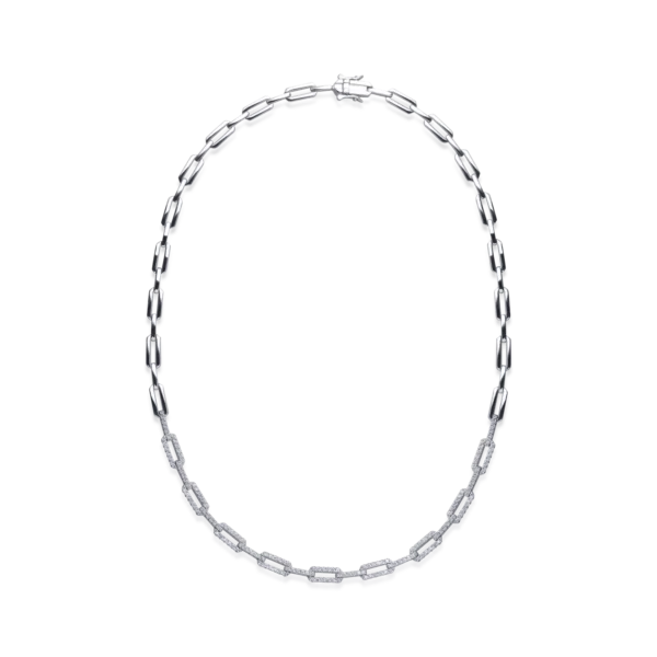 Colier din aur alb cu diamante de 1.7ct