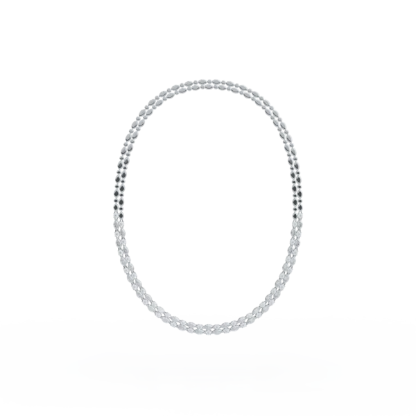 Colier din aur alb cu diamante marquise si rotunde de 11.91ct