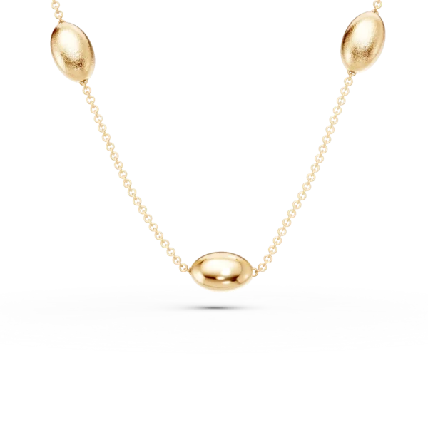 Colier din aur galben cu bilute