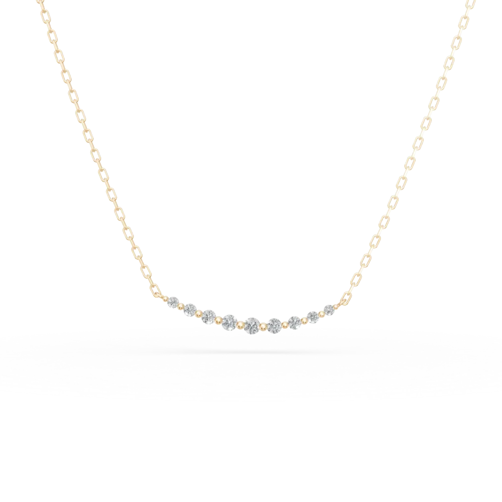 Colier din aur galben cu diamante de 0.09ct