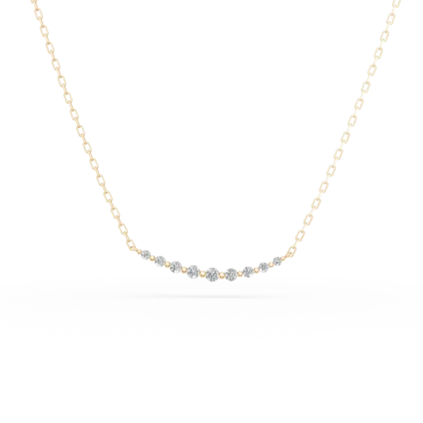 Colier din aur galben cu diamante de 0.09ct