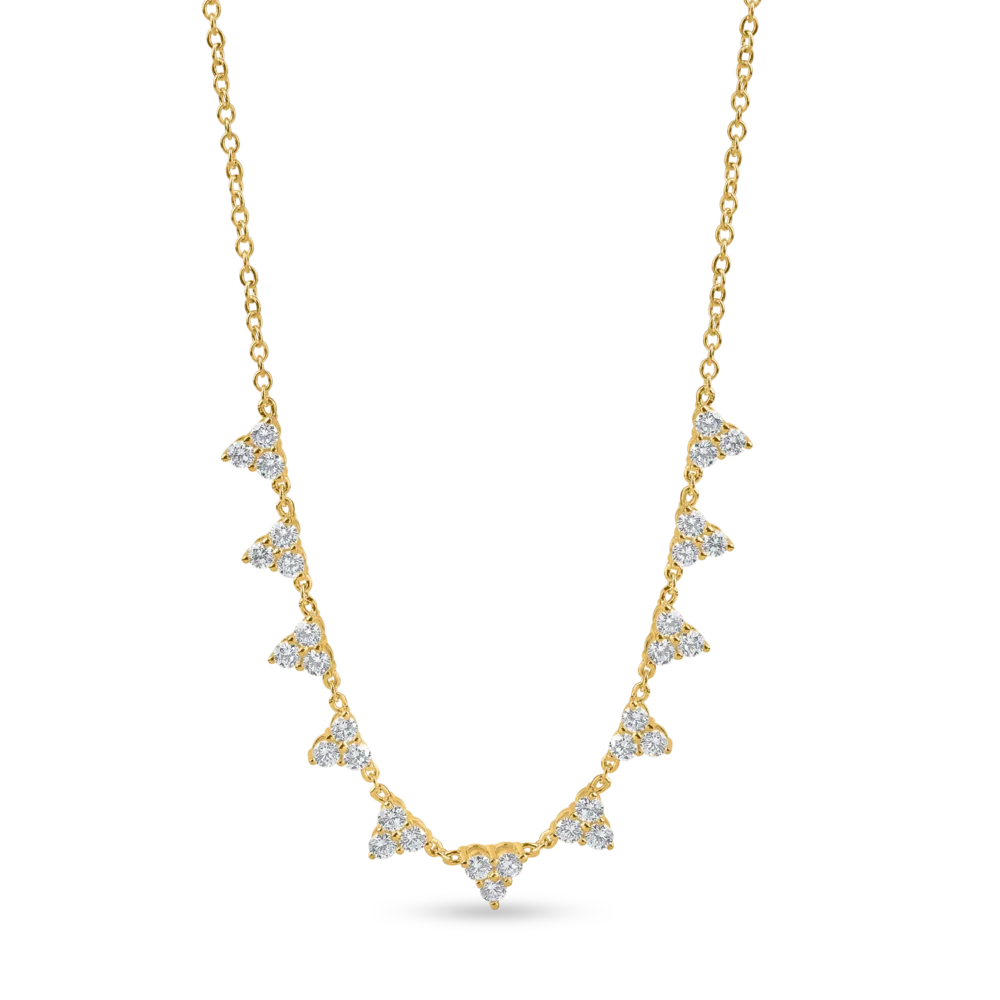 Colier din aur galben cu diamante de 0.9ct