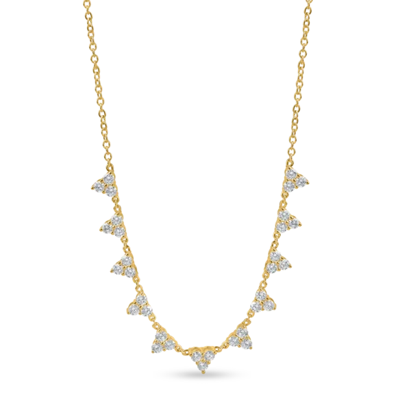 Colier din aur galben cu diamante de 0.9ct