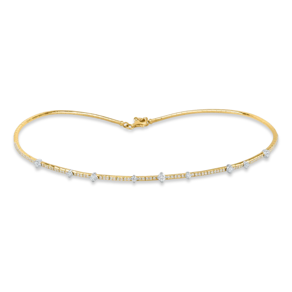 Colier din aur galben cu diamante de 1.03ct