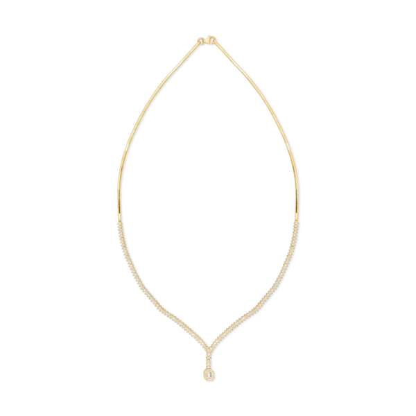 Colier din aur galben cu zirconii