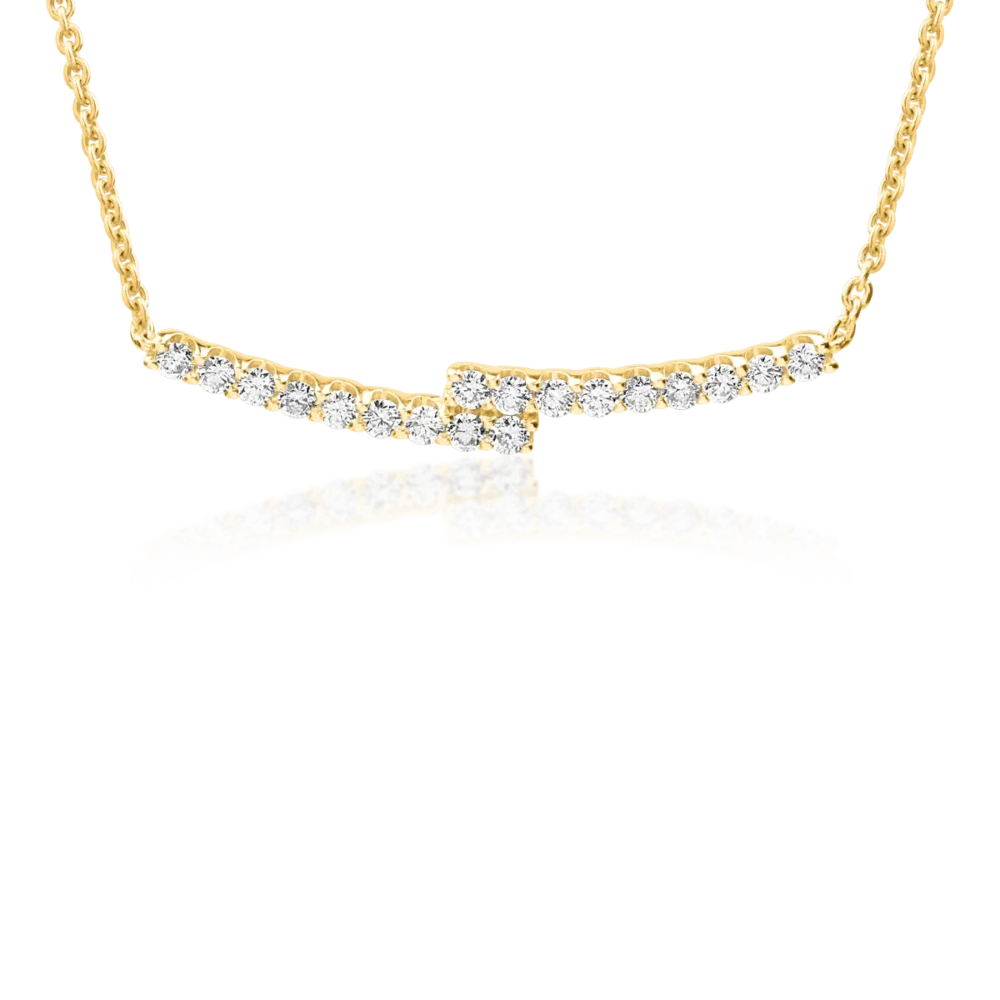 Colier din aur galben cu diamante de 0.5ct