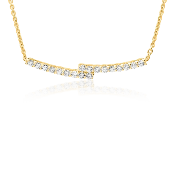 Colier din aur galben cu diamante de 0.5ct