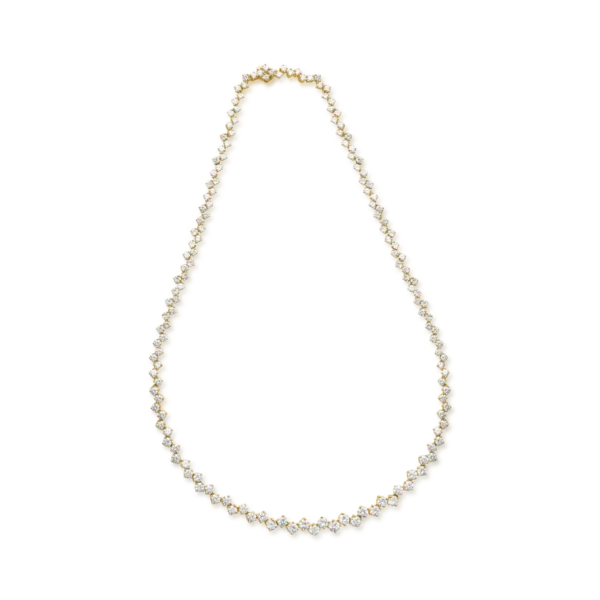 Colier din aur galben cu diamante de 12.4ct