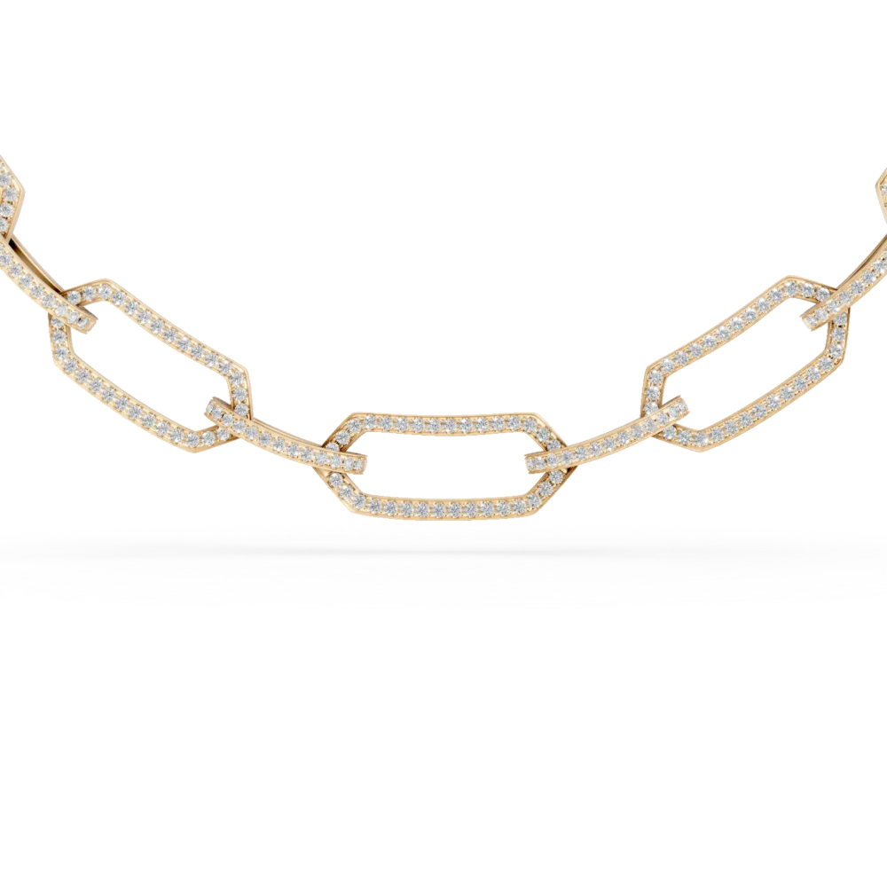 Colier din aur galben cu diamante de 2.16ct