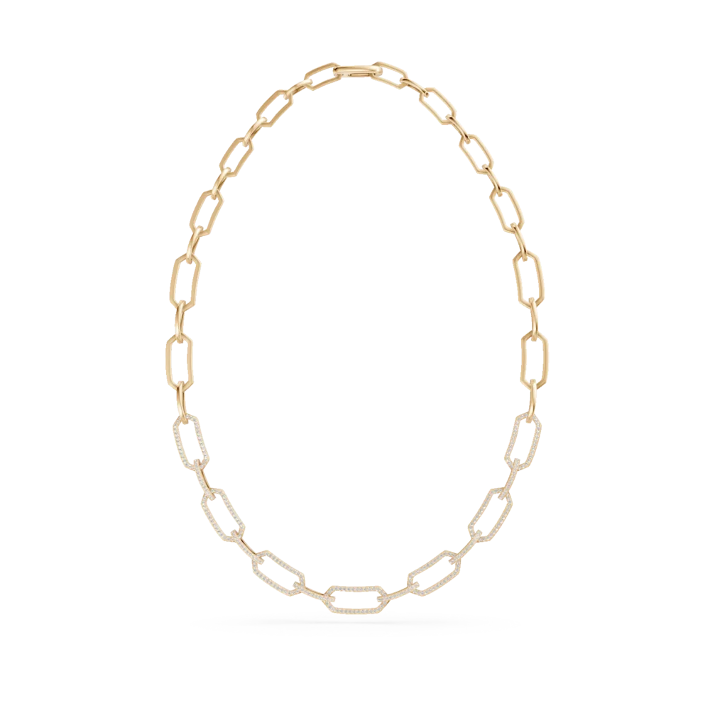 Colier din aur galben cu diamante de 2.16ct - imagine 2