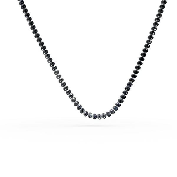 Colier din platina si titan cu diamante negre de 30ct