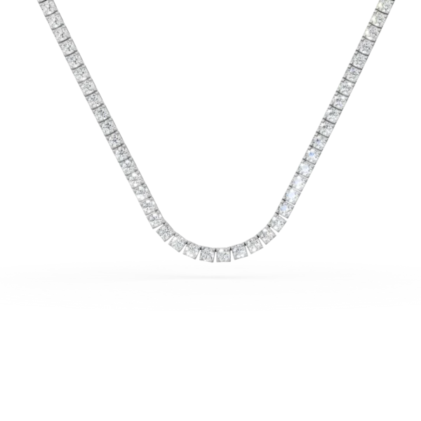 Colier tennis aur alb cu diamante de 1.65ct create in laborator