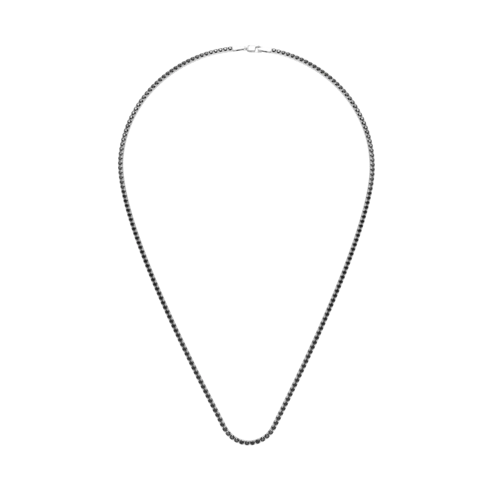 Colier tennis din aur alb