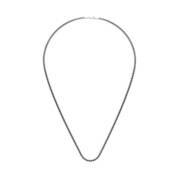 Colier tennis din aur alb