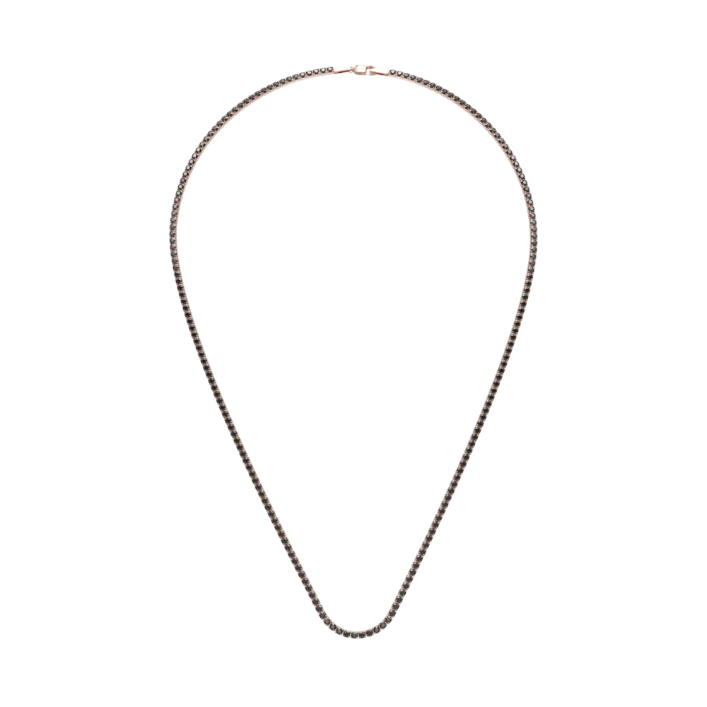 Colier tennis din aur roz