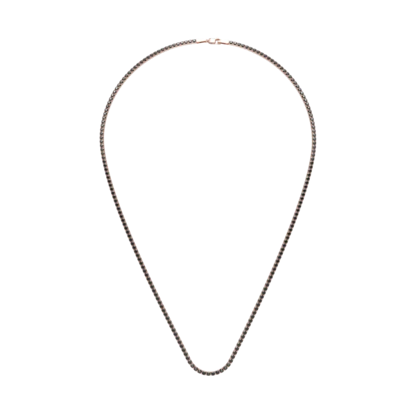 Colier tennis din aur roz