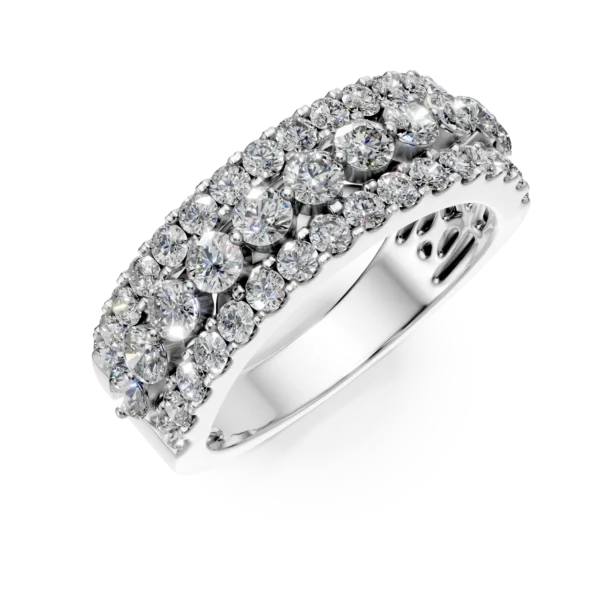 Inel Melissa din aur alb cu diamante de 1.5ct create in laborator