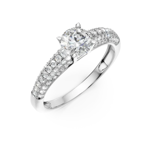 inel de logodna din aur alb