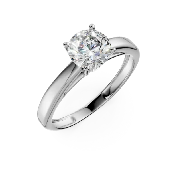 Inel de logodna din aur alb