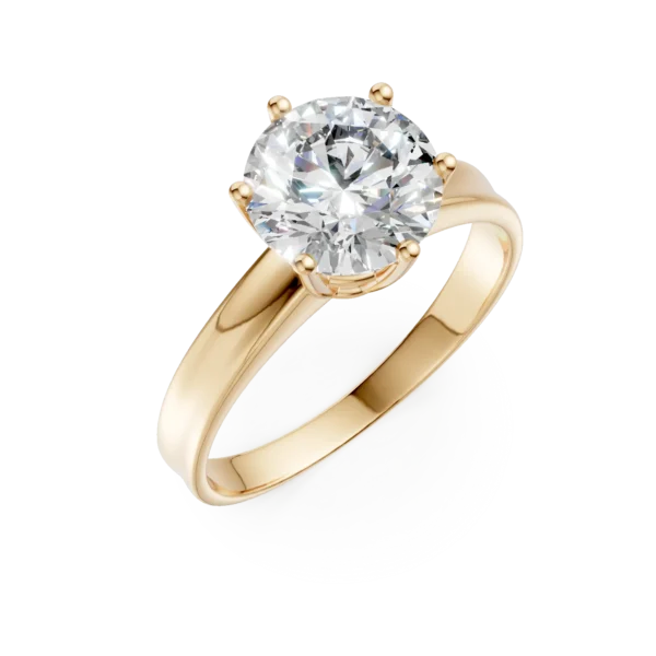 Inel de logodna din aur galben