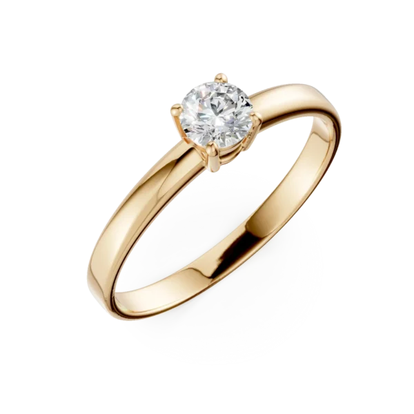 Inel de logodna din aur galben