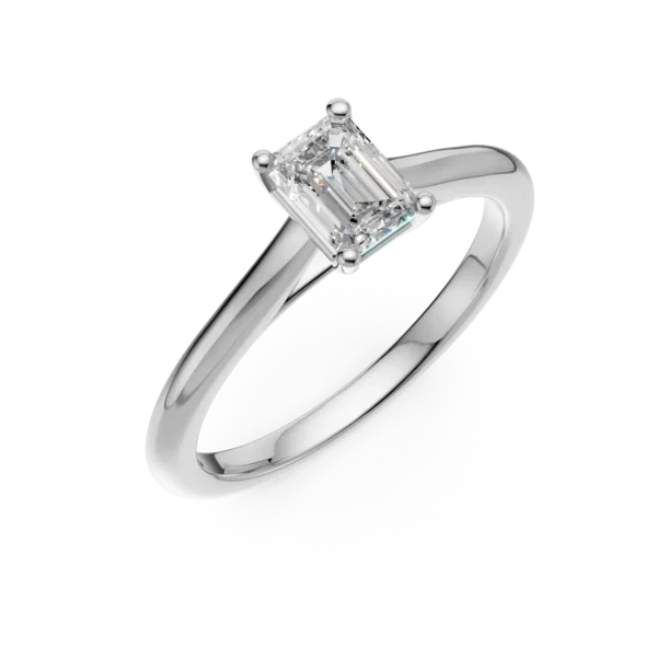 Inel de logodna din platina cu un diamant solitaire de 0.6ct