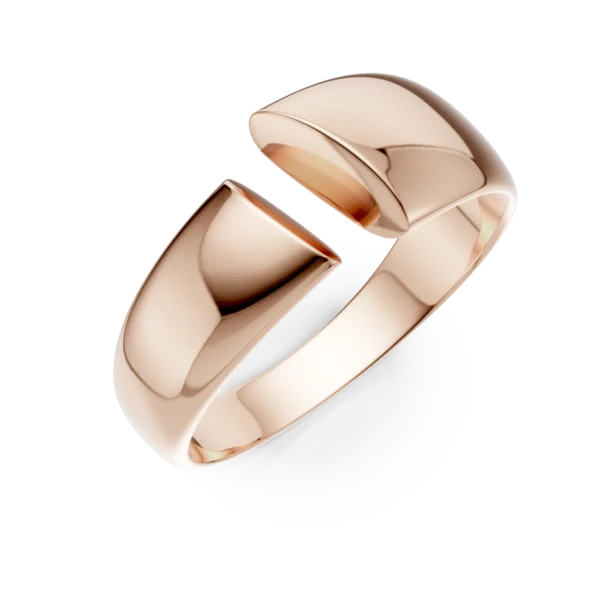 Inel deschis din aur roz