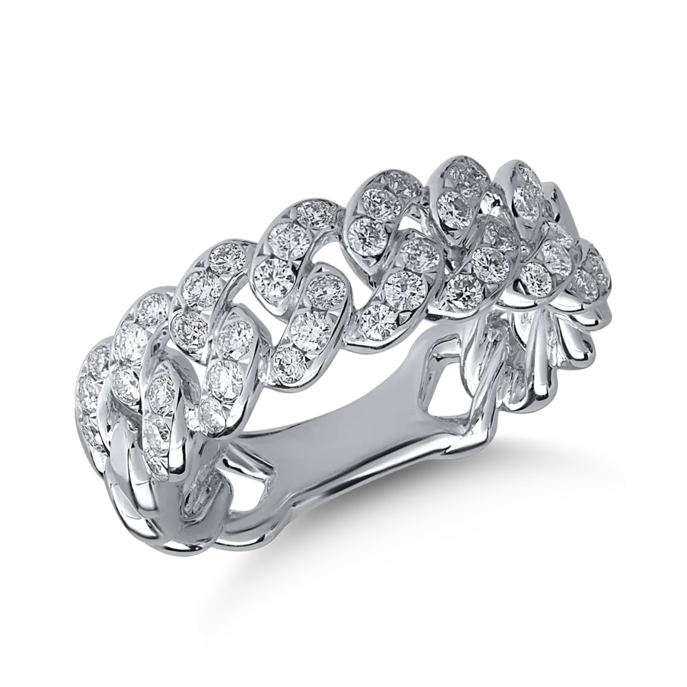 Inel din aur alb cu diamante de 0.43ct