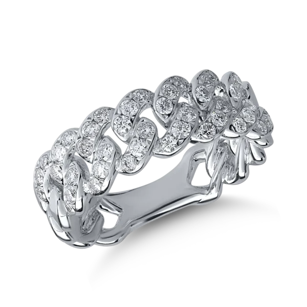 Inel din aur alb cu diamante de 0.43ct