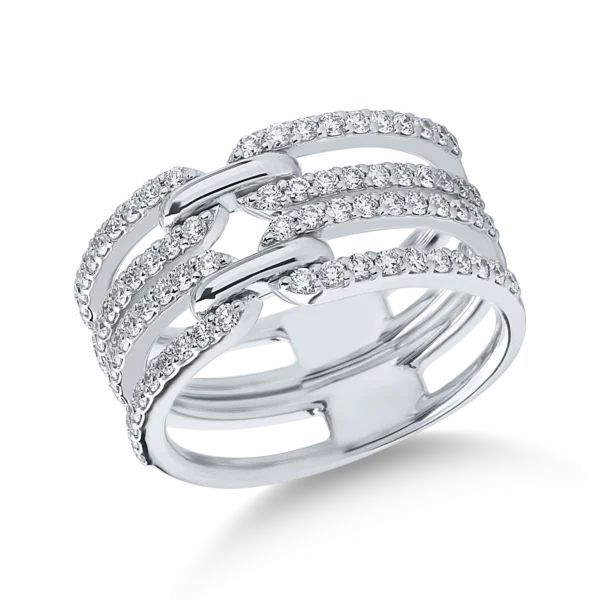 Inel din aur alb cu diamante de 0.83ct