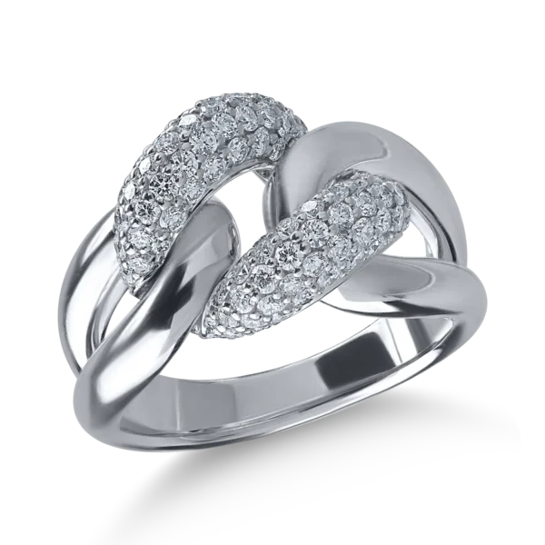 Inel din aur alb cu diamante de 1.05ct