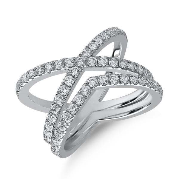 Inel din aur alb cu diamante de 1.11ct