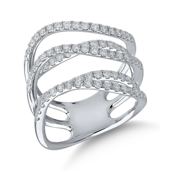 Inel din aur alb cu diamante de 1.11ct