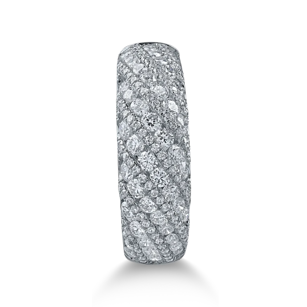 Inel din aur alb cu diamante de 1.21ct - imagine 2