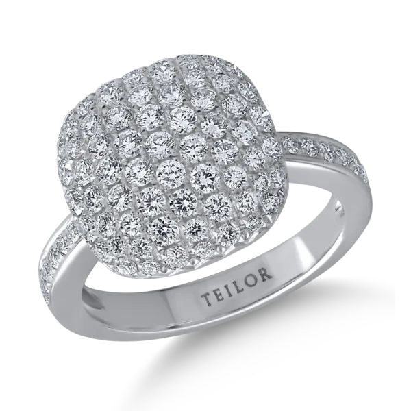 Inel din aur alb cu diamante de 1.26ct