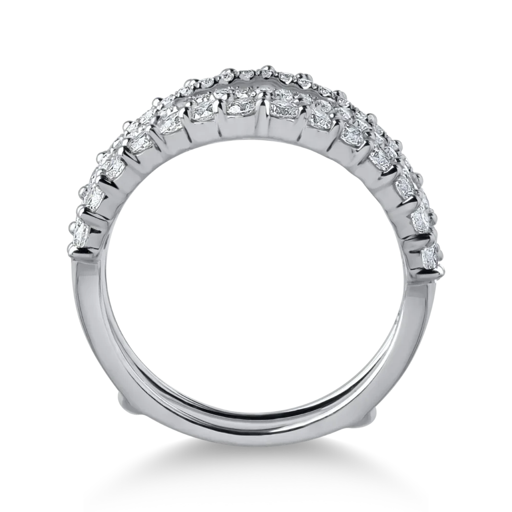 Inel din aur alb cu diamante de 1.277ct - imagine 2