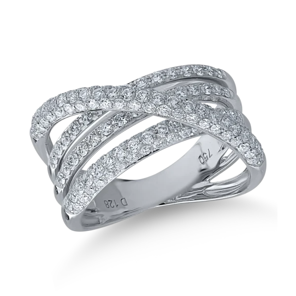 Inel din aur alb cu diamante de 1.28ct