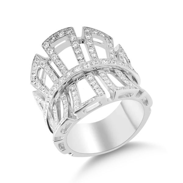 Inel din aur alb cu diamante de 1.35ct