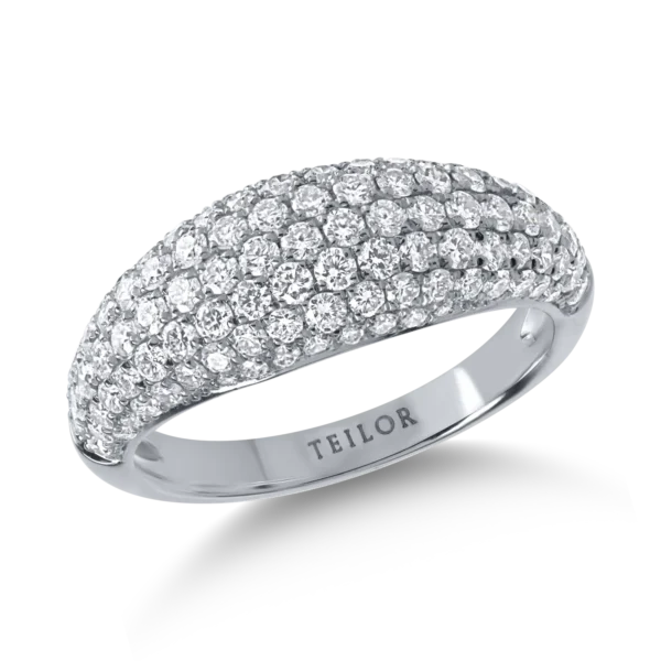 Inel din aur alb cu diamante de 1.39ct