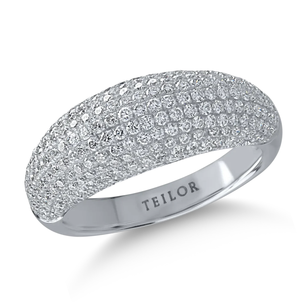 Inel din aur alb cu diamante de 1.39ct